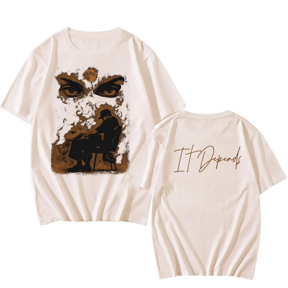 مغني الراب كريس براون يعتمد على تي شيرت الهيب هوب الرجال النساء موضة س الرقبة تي شيرت الصيف أكثر من حجم القطن عادية تيز ملابس الشارع #4