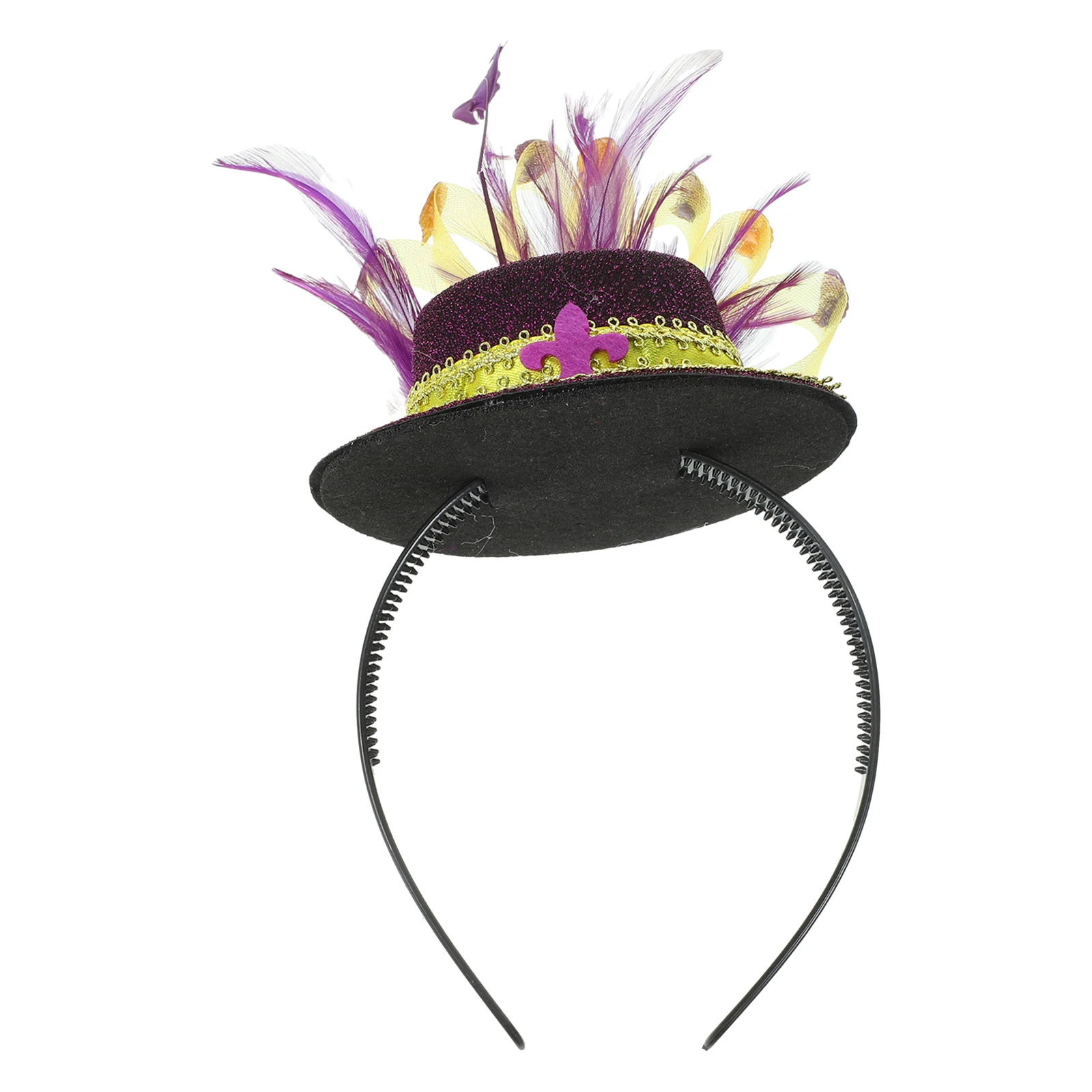 

Headband Accessories Holiday Headband Purple Plume Headpiece Women Carnival Party Costume Festival Holiday