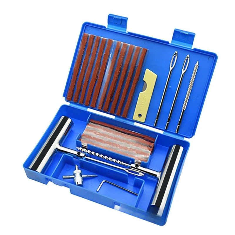 Convenient & Portable Tire Repair set for Car Punctures Comprehensive Auto Tire Repair set Flat Tyre Repairing Tool set