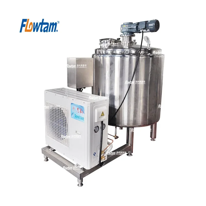 food grade stainless steel vertical milk processing machine milk cooling tank