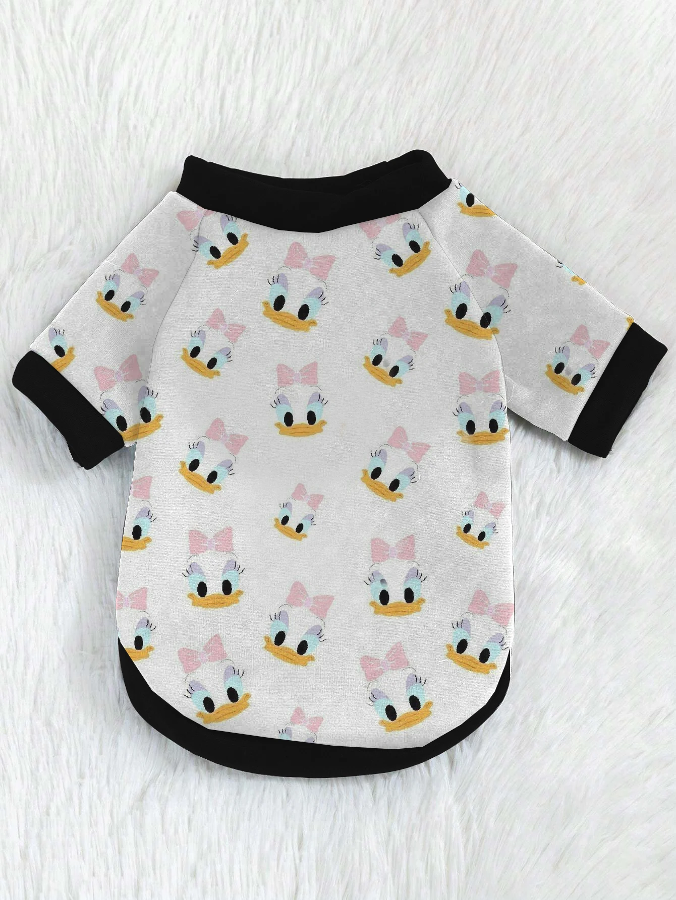 Winter Fashion Warm Clothes Cute Donald Duck Print Disney Pet Coat Puppy Yorkshire Chihuahua Warm Clothes