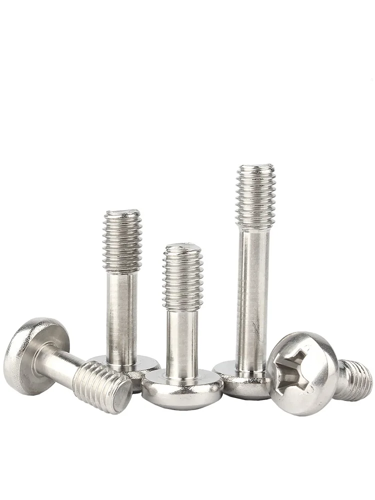 10 Buah M2 M2.5 M3 M4 M5 M6 M8 304 Sekrup Pengunci Pan Baja Tahan Karat Phillips Baut Setengah Ulir Bulat