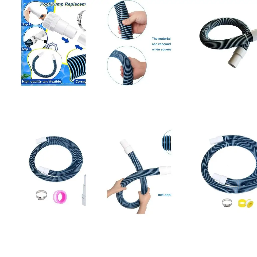 

Replacement Hose Adapter Pool Hose Adapter with Collar for Above Ground Swimming 601C