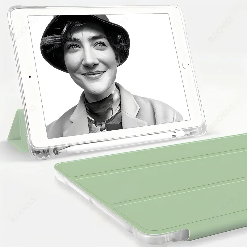 With Pencil Holder Case for iPad A19 12th A16 11th Pro11 M5 