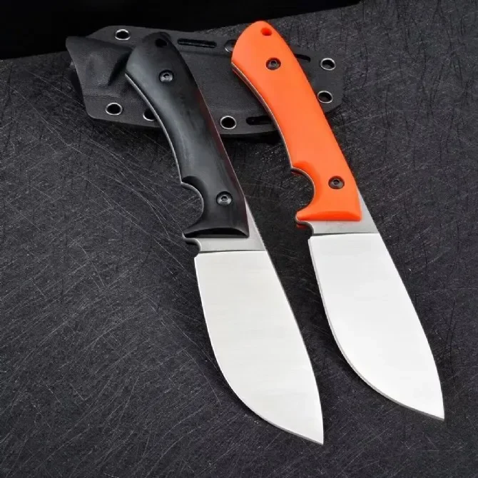 Gentrycus Tactical Straight Fixed Blade Knife CPM MagnaCut Blade G10 Handle Pocket Camping Hunting EDC Survival Tool Knives