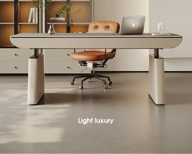 

Подъемный стол Электрическая каменная плита Легкий роскошный современный интеллектуальный компьютерный стол с двумя двигателями