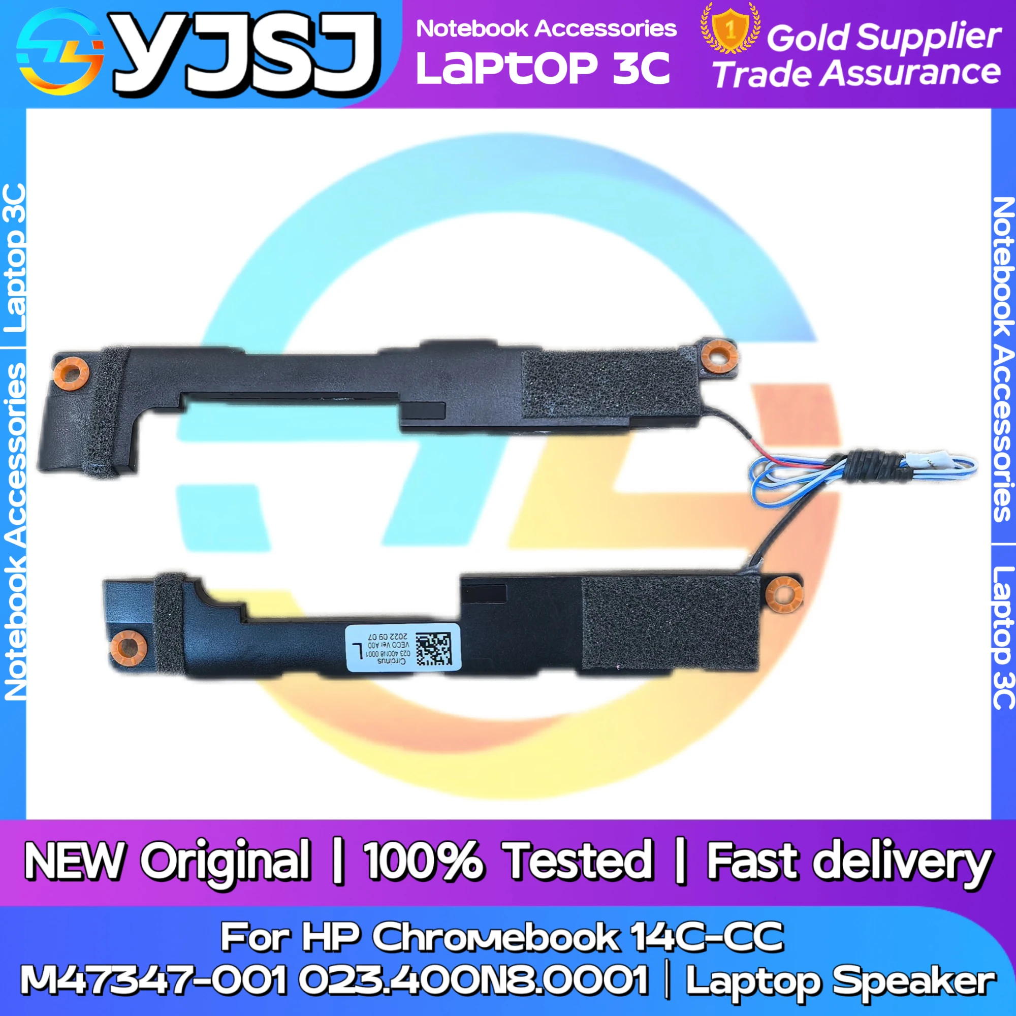 New Original Laptop Notebook Audio Speaker For HP Chromebook 14C-CC  M47347-001 023.400N8.0001  built-in speaker horn audio