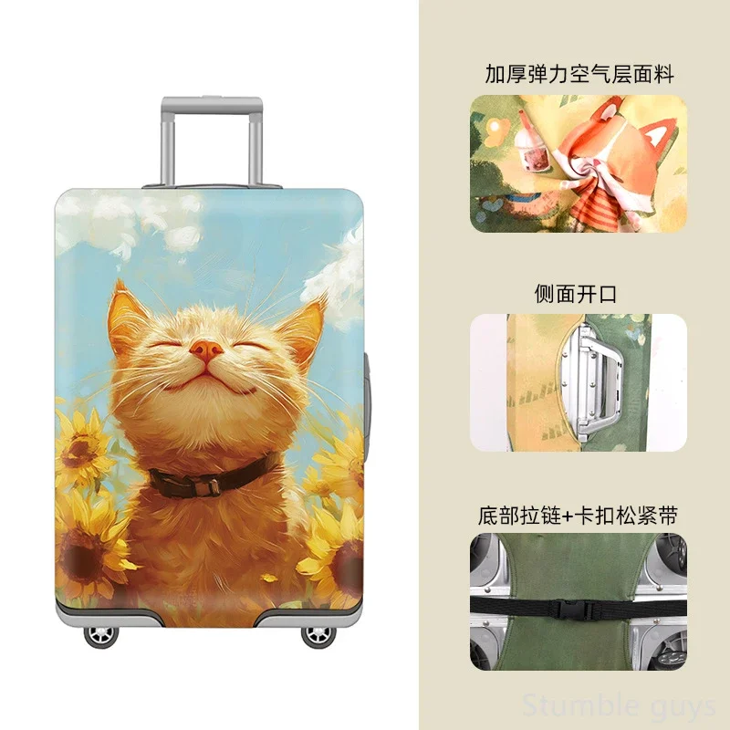 

Protective Stretchy Luggage Sleeve Anti-Wear Durable Dustproof Suitcase Cover Useful Travel Accessory Vacation Luggage