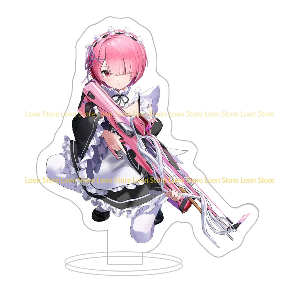 15cm  Anime Re:Zero Kara Hajimeru Acrylic Stand Model Cosplay Characters Ornament Accessories Goods Collection Gifts