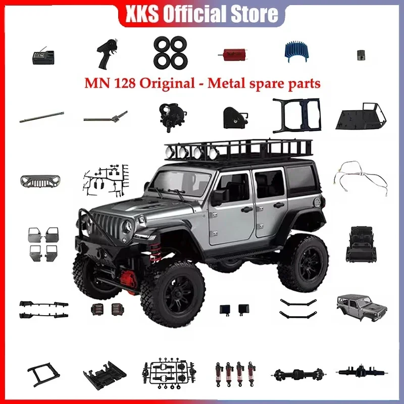 

MN128 Wrangler MN86 RC Car Spare Parts Upgrade Modified Shock Absorber Axle Housing Connecting Rod Motor Tooth Tires