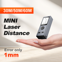 Mini Digital Distance Meter 30M 50M 60M Tape Build Measure Device Ruler Test Tool Tape Measure Roulette Range Finder