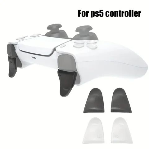 PS5 L2/R2 트리거 익스텐더 용 확장 트리거 버튼 Playstation 5 게임 패드 액세서리 용 D 패드 키 캡