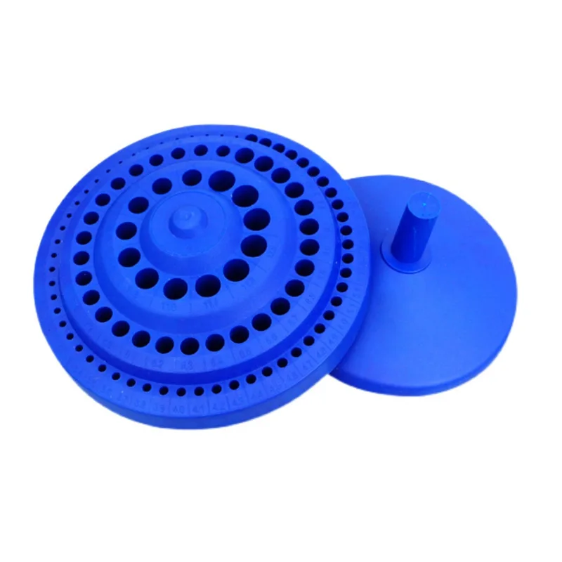 100 HoleDrill Storage Box Nail Drill Bits Storage Case Drill Case Rotating Tray Drill Bits Storage Bin Hardware Brackets
