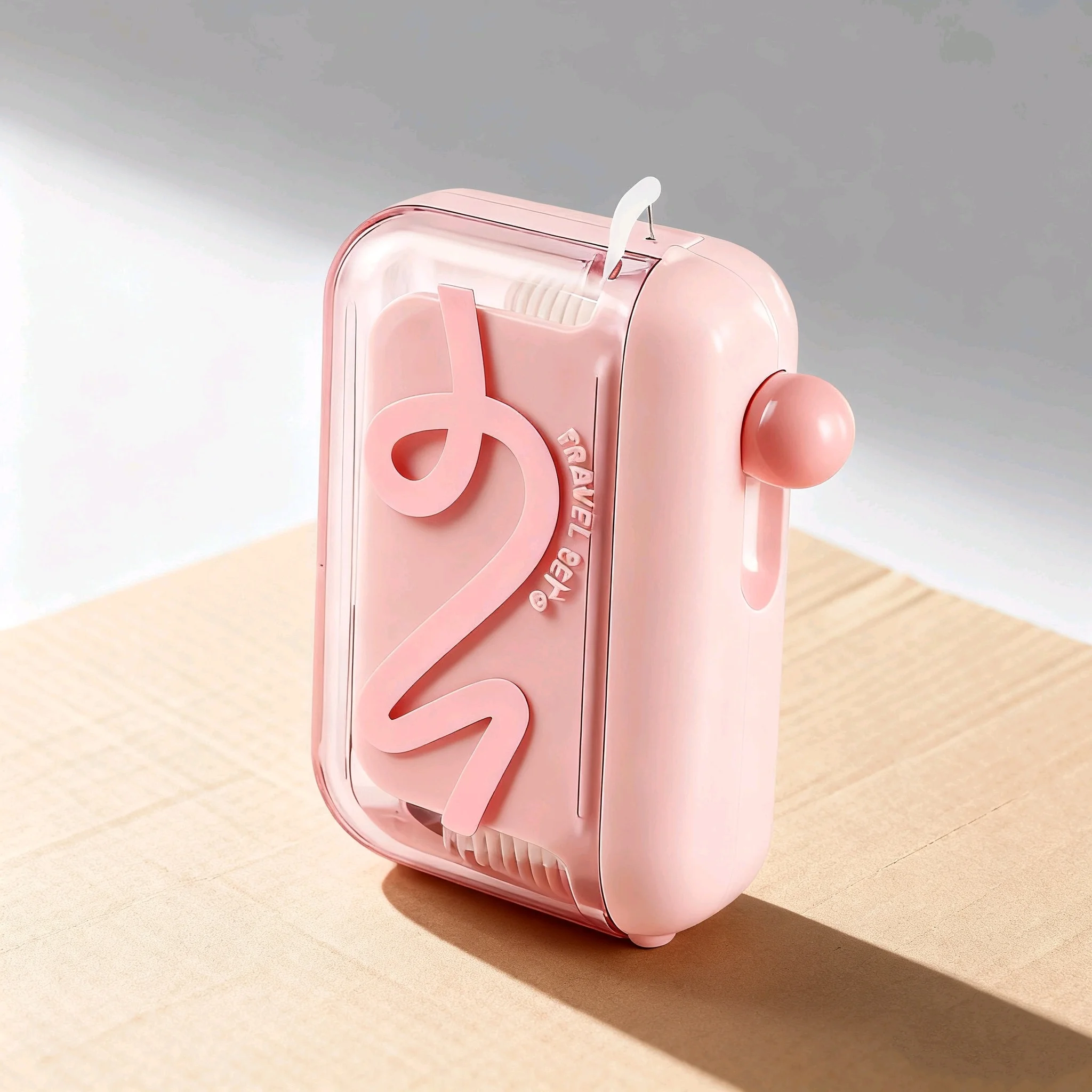 

229--Fun Dopamine-Inspired Dental Floss Case – Disposable Floss Storage Container for Desk & Bedroom