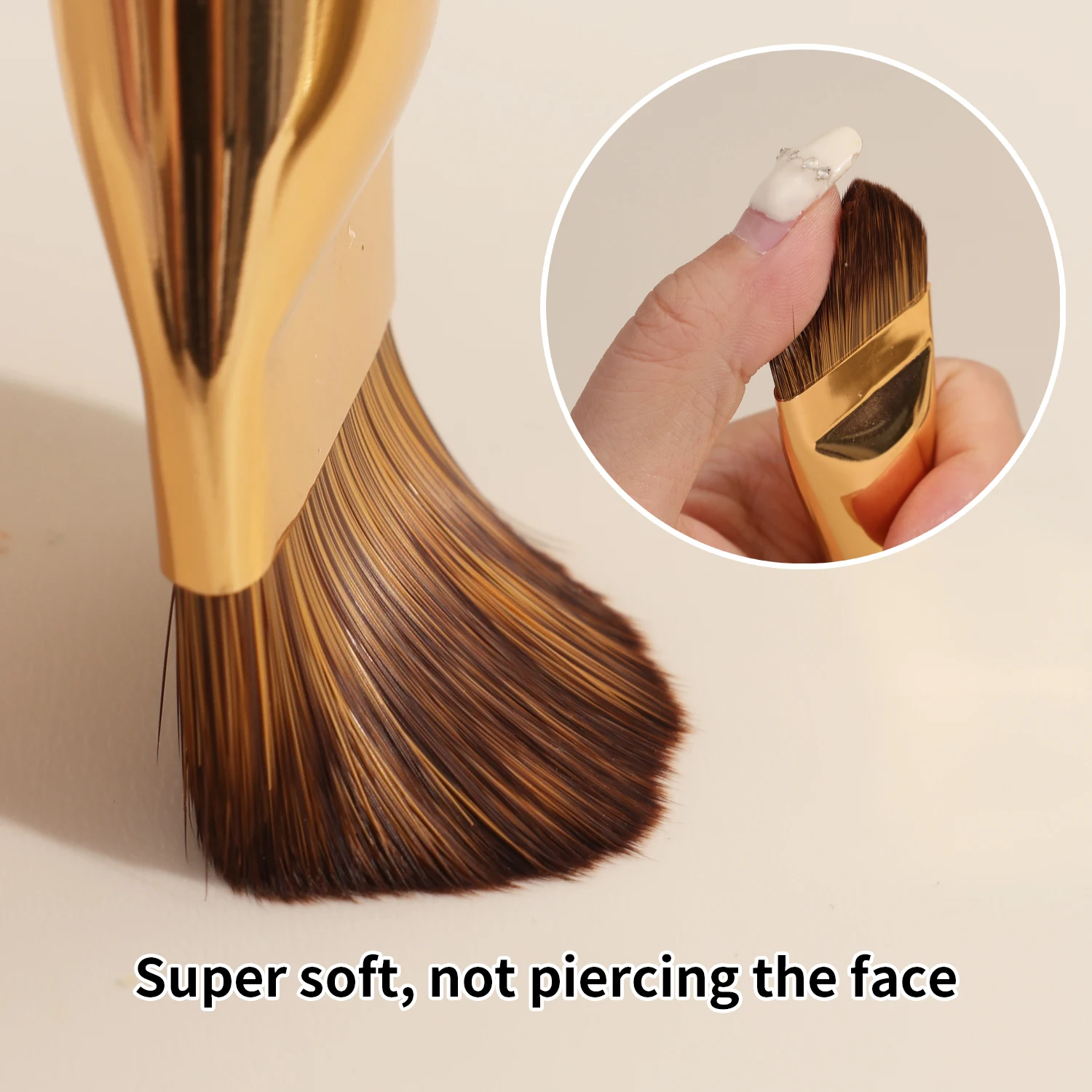 New Portable Tongue-shaped Foundation Brush Ultra-thin Concealer Widen Makeup Brushes Lightweight Face Contour Brush Beauty Tool