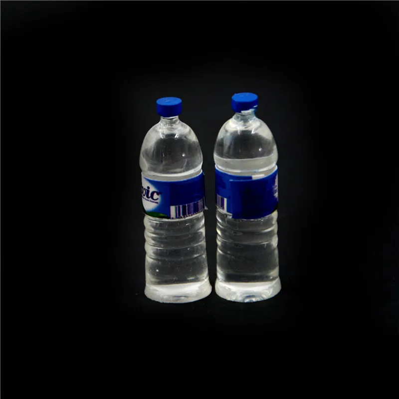 ขวดน้ำจิ๋วสำหรับบ้านตุ๊กตา 1:12 จำนวน 2 ชิ้น - ขวดน้ำดื่มพร้อมฝาปิด รายละเอียดสมจริง อุปกรณ์เครื่องดื่มขนาดเล็กสำหรับฉากจำลองครัว