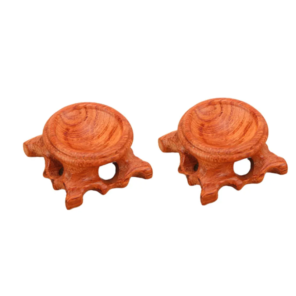 

2 PCS Decorative Sphere Holder Solid Wood Crystal Ball Base Glass Stand Display