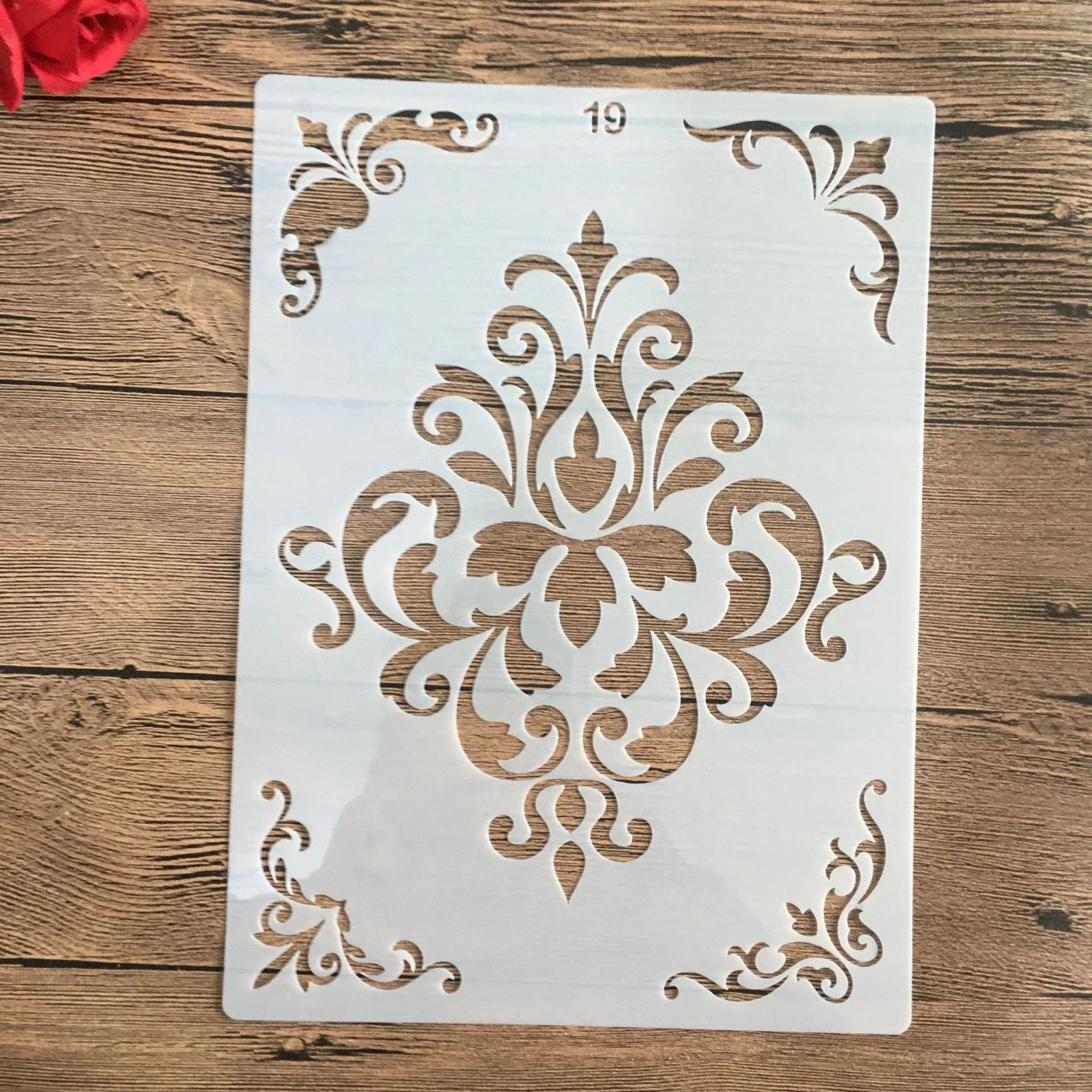 A4 29 * 21cm  Mandala  DIY Stencils Wall Painting Scrapbook Coloring Embossing Album Decorative Paper Card Template  plastic