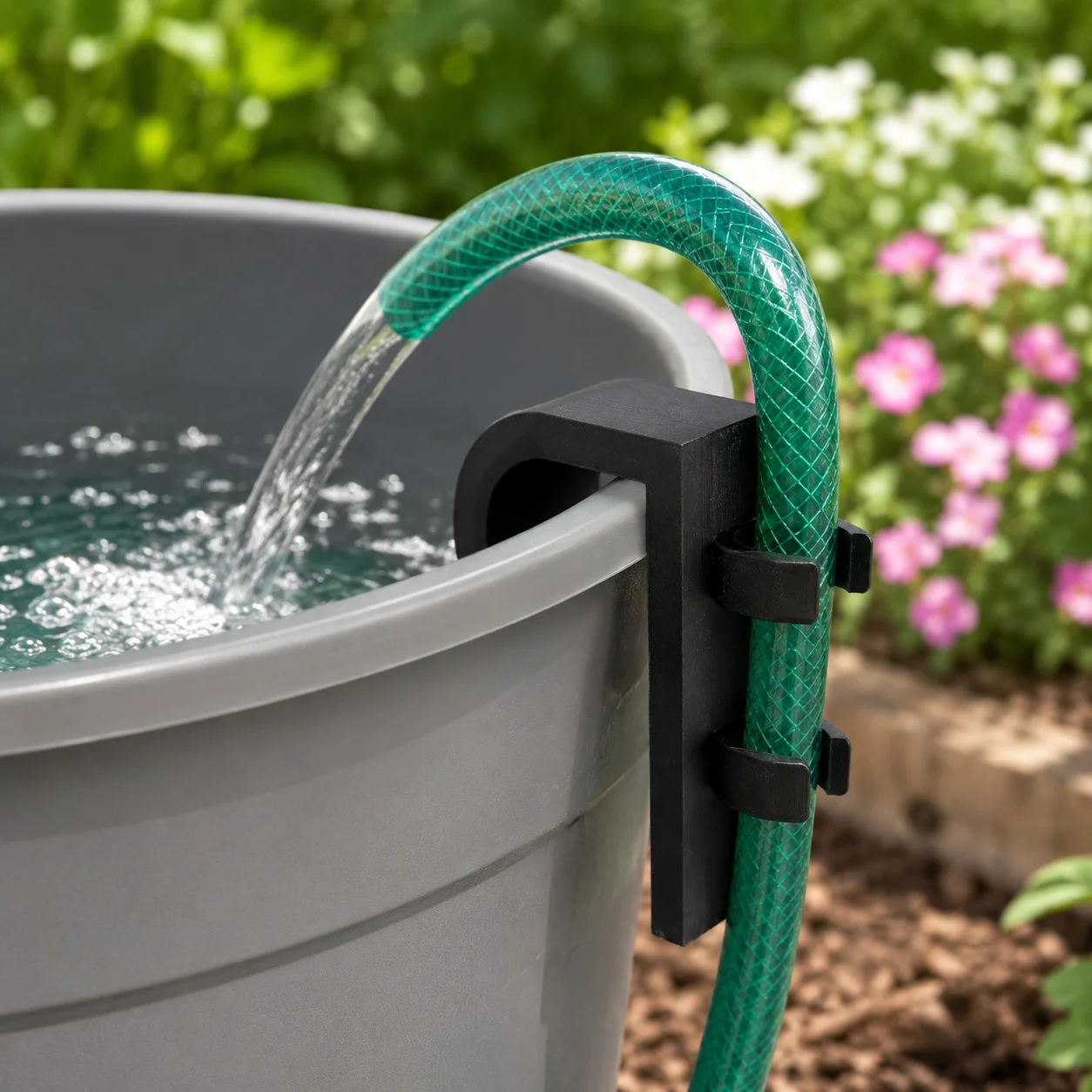 Hose Support for Buckets, Garden Hose Clamps, Easy Installation, Keeping Hoses in Place, Yard Tidy Helper, Solving Yard Clutter