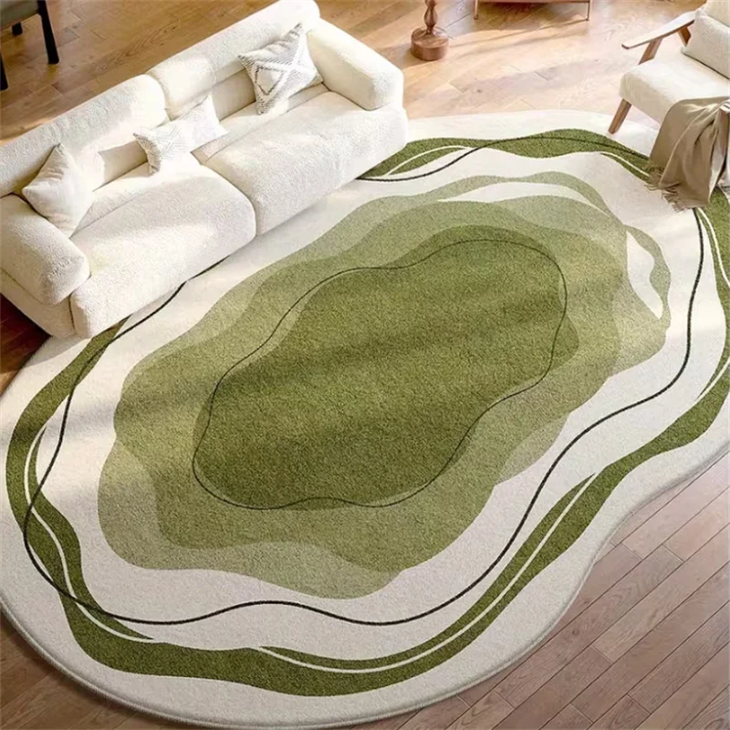 Modern Abstract Art Minimalist Style Imitation Cashmere Living Room Bedroom Carpet Skin Friendly Anti-Slip Absorbent Floor Mat