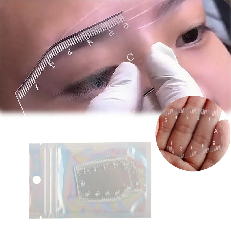 5Pcs Langlebige Stirn Gestaltung Schablone Gestaltung Tragbare Instant Stirn Former Zeichnung Augenbraue Design Lineal Geschenk