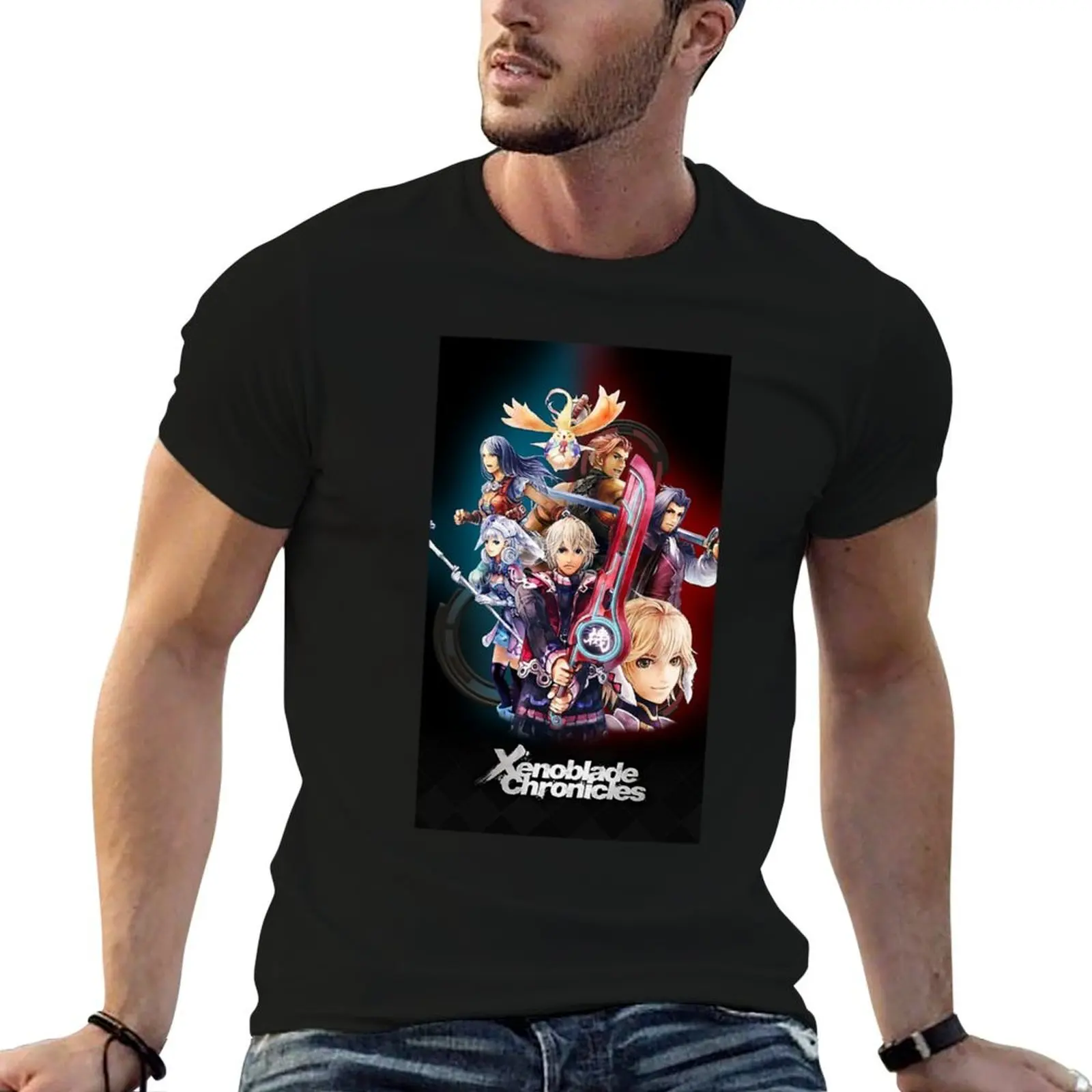 

print T-Shirt shirt 10 riki custom Xenoblade shirt t t cotton man