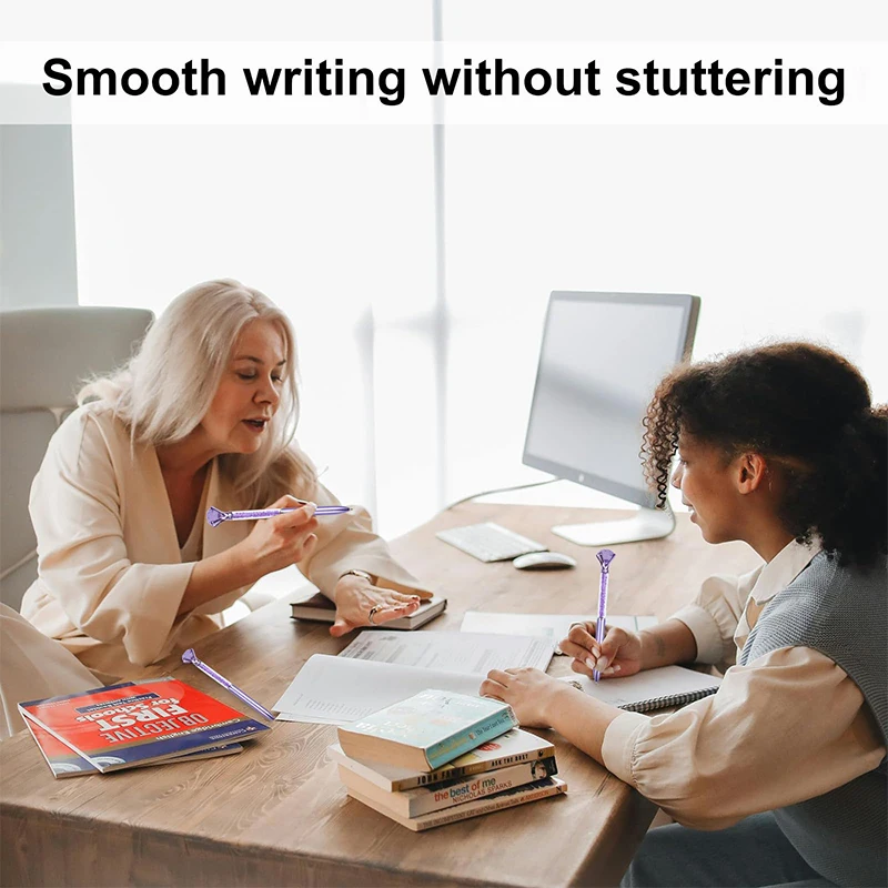 10-100 шт. ручки с кристаллами и бриллиантами, ручки с черными чернилами для офиса, школы, дома и подарка