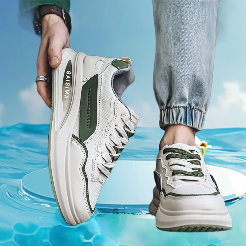 

Прочные и удобные кроссовки из сетчатого материала, повседневная спортивная обувь для пар, стильные и универсальные модные спортивные кроссовки.