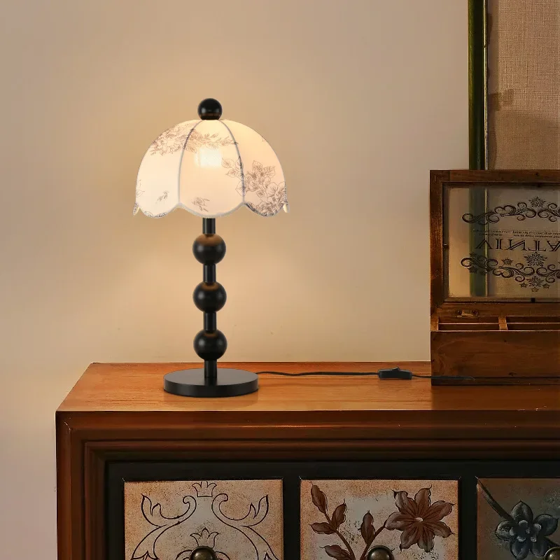 

French antique floor lamp, wabi-sabi living room, new Chinese vertical desk lamp bedroom