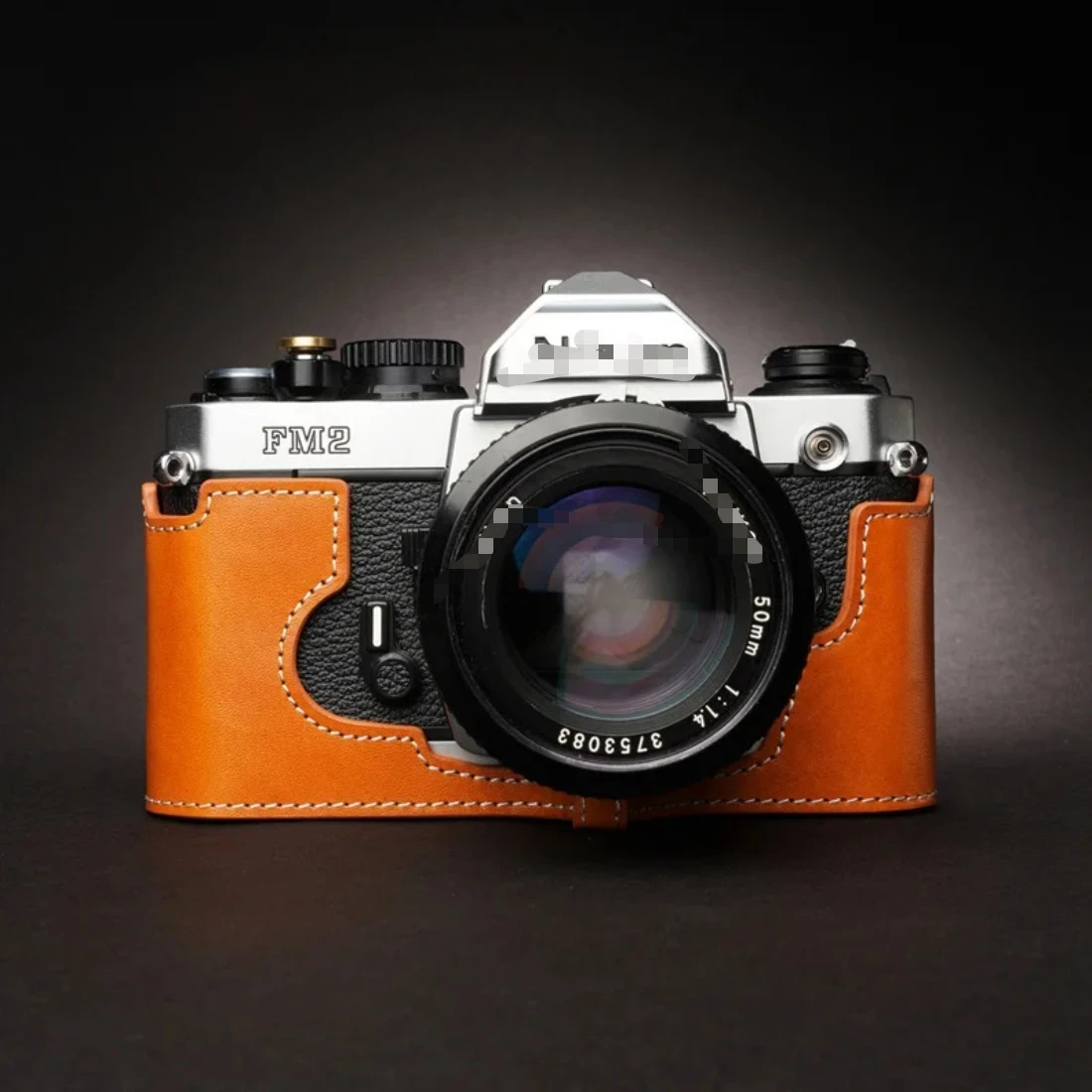 Handmade Genuine Leather Camera CaseFor Nikon FM2 FM FM2N FE FE2 Camera Half Body Cover Bag Accessories