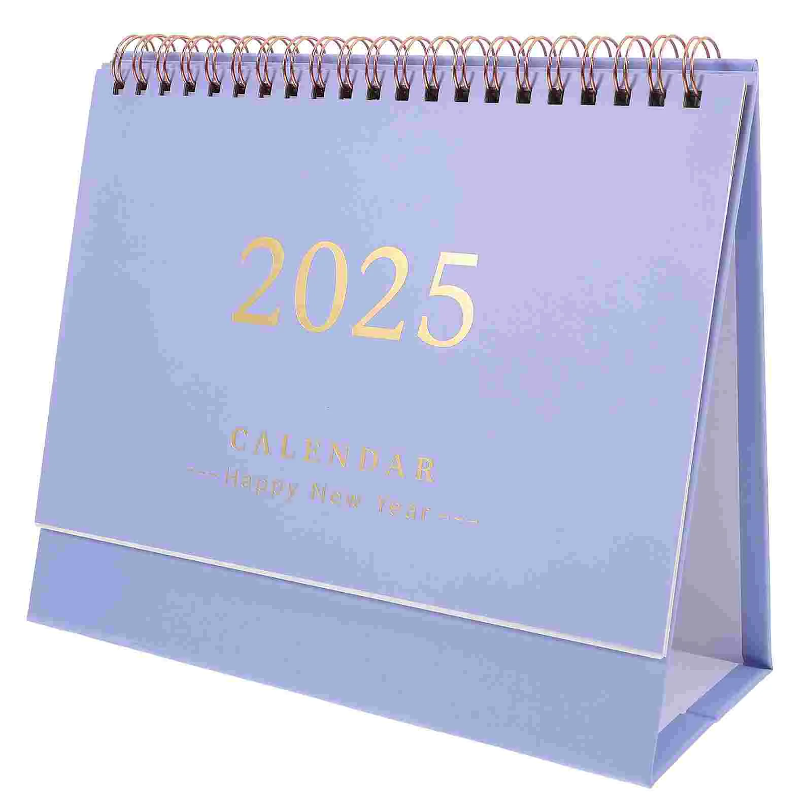 Calendário diário para mesa 2025 Mini Standing Flip Desktop Mensal Memo Decorativo Office