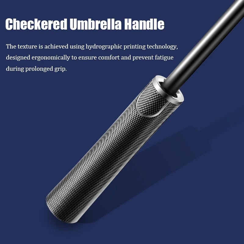 8 Ribs Strong Windproof Long-handle Umbrella Honeycombtexture Fabric Business Golf Outdoor Automatic Umbrella for Men Women