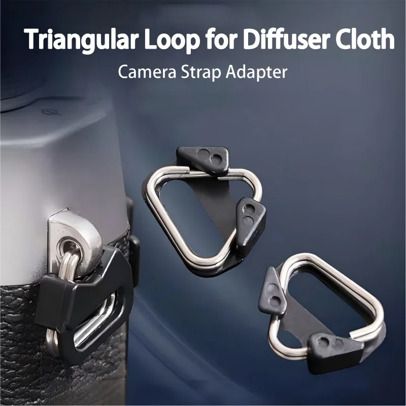 Camera Strap Adapter Triangle Lug Stainless Steel D Ring Connector Mount Anti-drop Replacement Parts For Canon Sony Nikon Fuji
