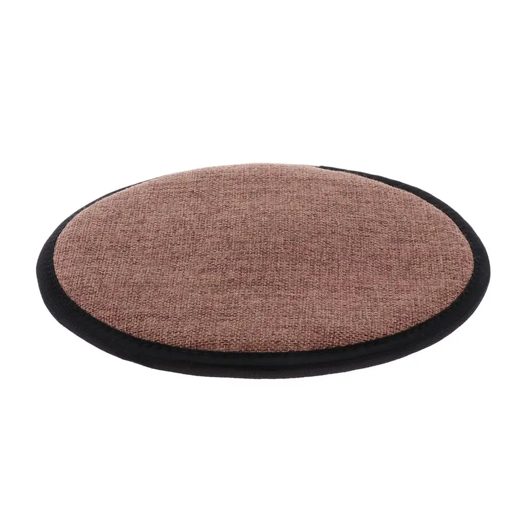 3-4pack Cotton Brown Office Home Chair Cushion Dining Chair Pads Round 28cm