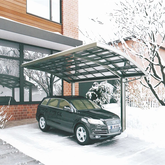 

Easily Assemble Aluminum Carport Motorized Retractable Gazebo Portable Metal Frame Carport