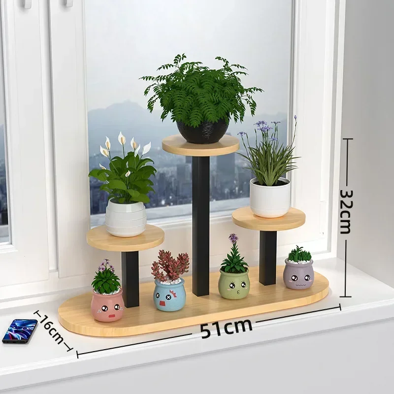 Wrought Iron Window Sill Flower Shelf Bay Window Desk Succulent Plant Holder Bedroom Internet Celebrity Inspired Flower Pot Tabl