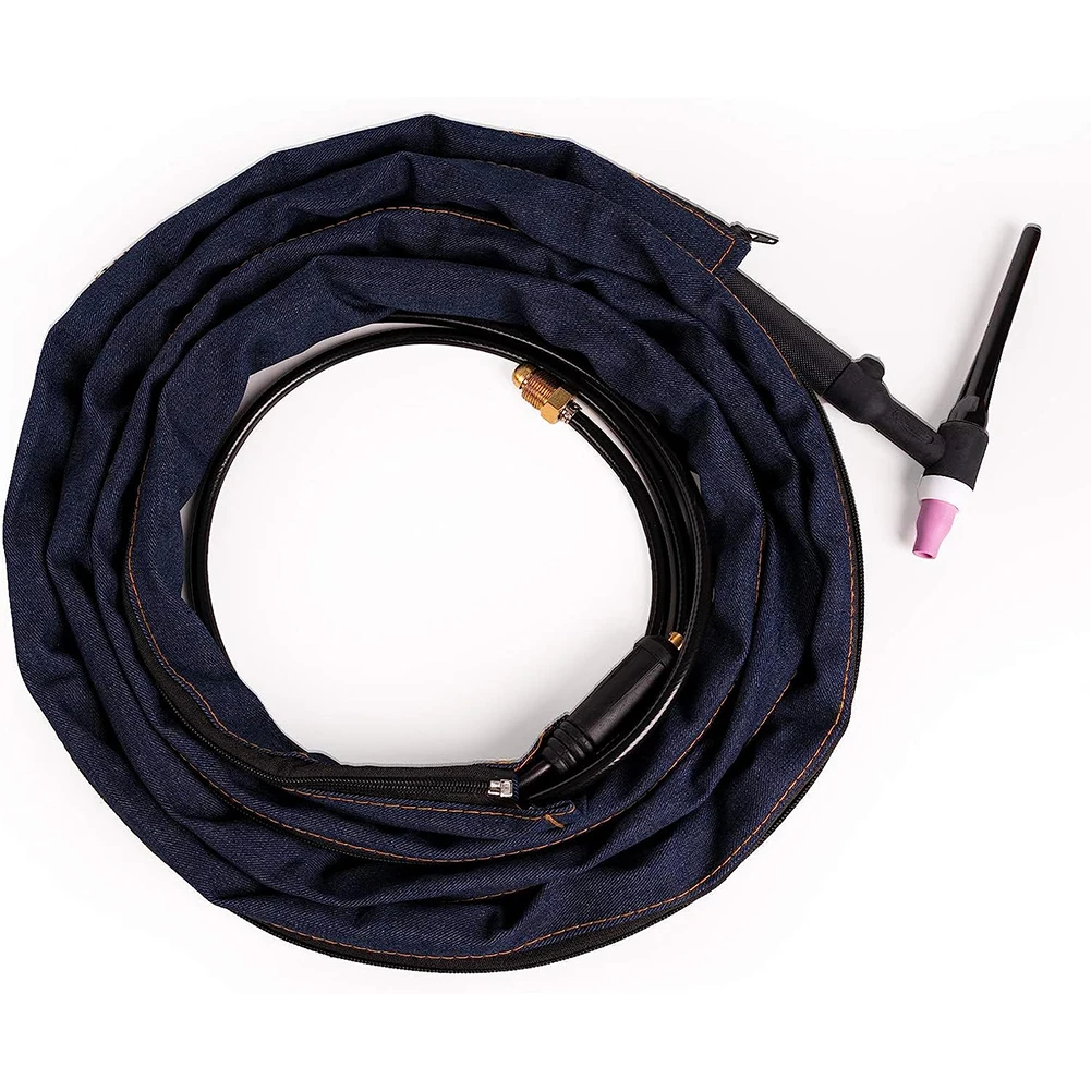 

Практичный защитный чехол для кабеля горелки TIG, 12/25 футов, сменный рукав-оболочка, запасные части, чехол De Nim