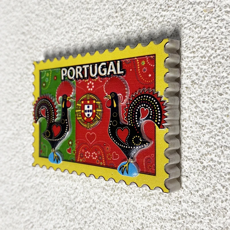 Portugal Travel Souvenirs Home Decor Items Collection Arts and Crafts Gifts Creative Rooster, stamp 3D stereo refrigerator magne