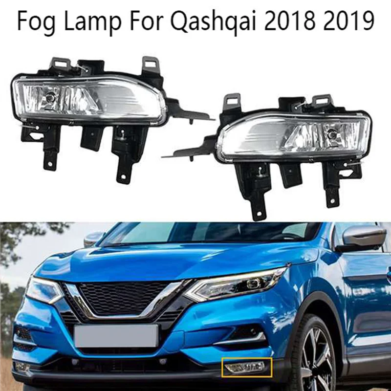 Front Right Fog Lamp Assembly Daytime Running Lights for NISSAN Qashqai 2018 2019