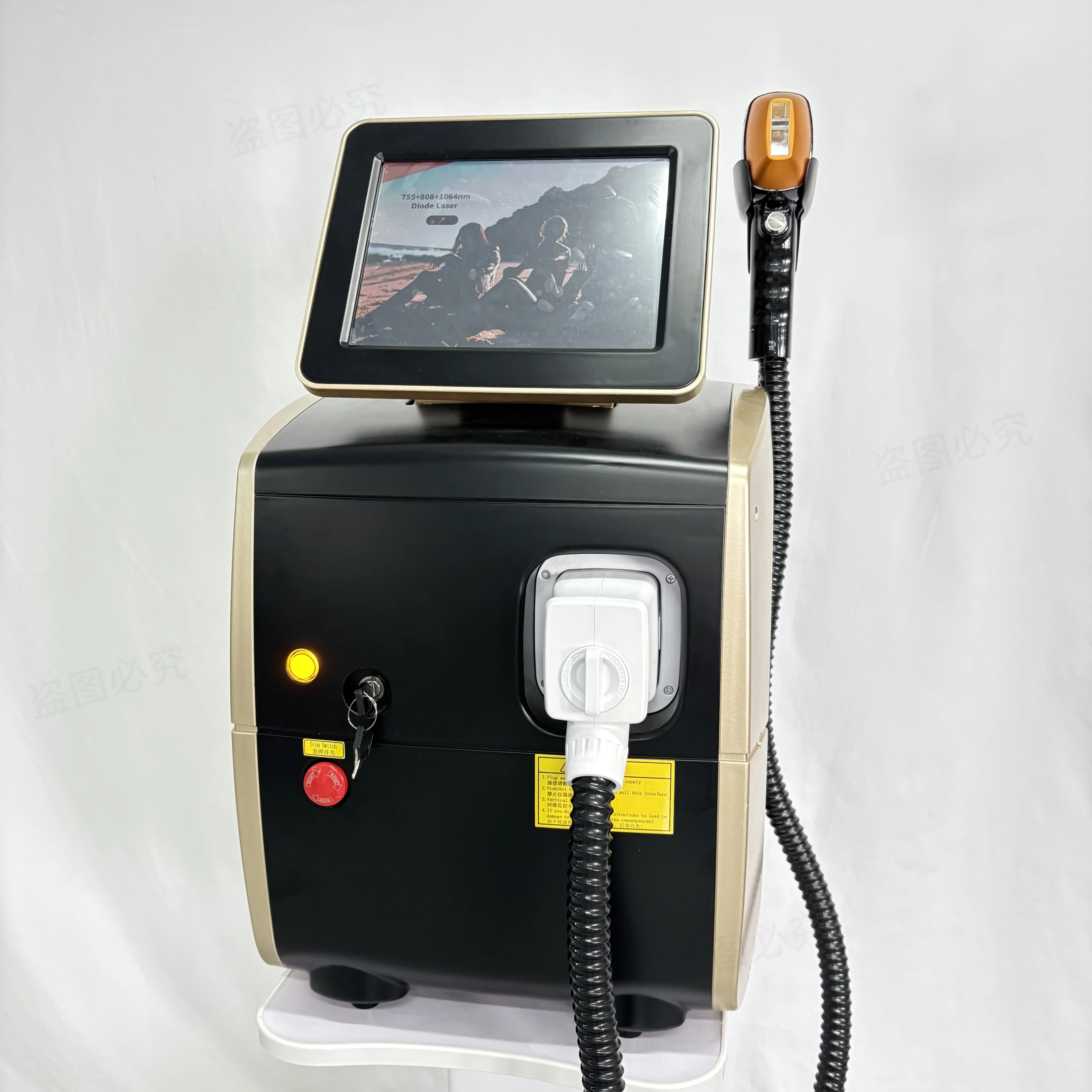 4000W proTitanium glace platine point de congélation indolore Alexandrit 755 808 1064nm Machine indolore laser épilation Machine