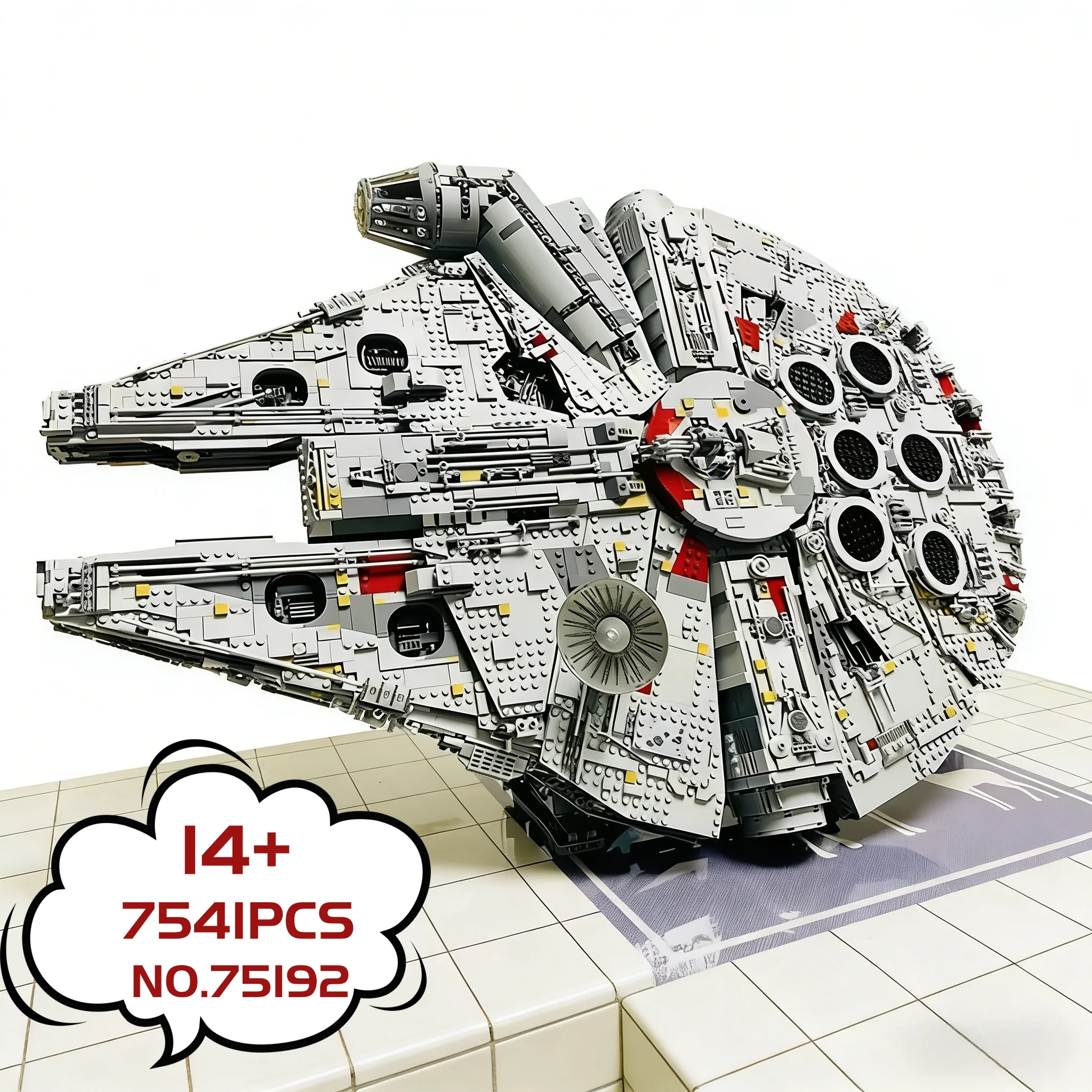 

Конструктор «Космический корабль тысячелетия» (7541 деталь), модель 75192, украшение для подарков на день рождения и праздники для мальчиков