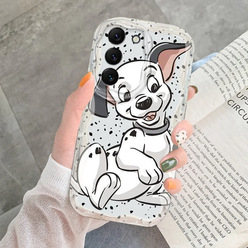 Disney 101 Dalmatians Cream Phone Case For Samsung A 73 72 55 54 53 52 51 50 35 34 33 32 31 30 50S 52S 30S Funda Shell Cover