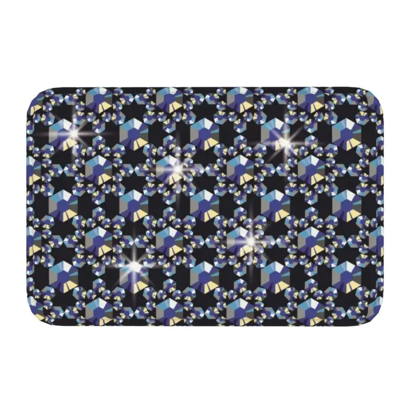 Bling Luxury Rhinestone Doormat Anti-Slip Entrance Kitchen Bathroom Floor Door Mat Crystal Diamond Bedroom Balcony Carpet Rug