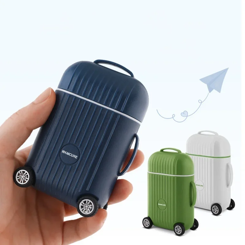 8-częściowy zestaw obcinaczy do paznokci ze stali nierdzewnej, mini walizka, profesjonalne narzędzia do manicure, obcinacz do pedicure, nożyczki do skórek