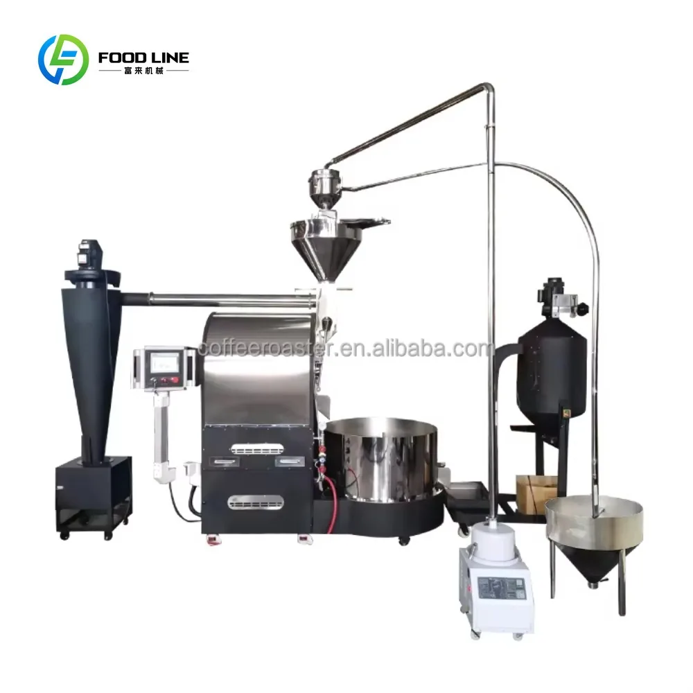 30Kg Commercial Factory Green Coffee Processing Roasted Cafe Bean Industrial Durable Roasting Machine Coffee Roasters