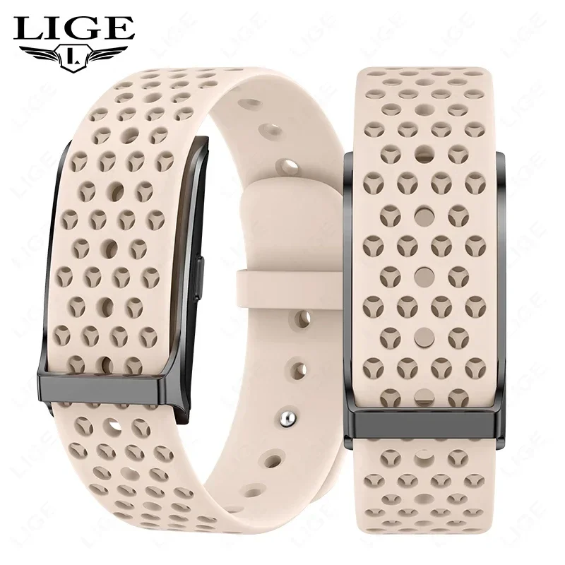 

LIGE Women Smart Watch Fitness Activity Tracker Screenless Health Bracelet Woman Multiple Sports Mode Automatic Monitoring Watch