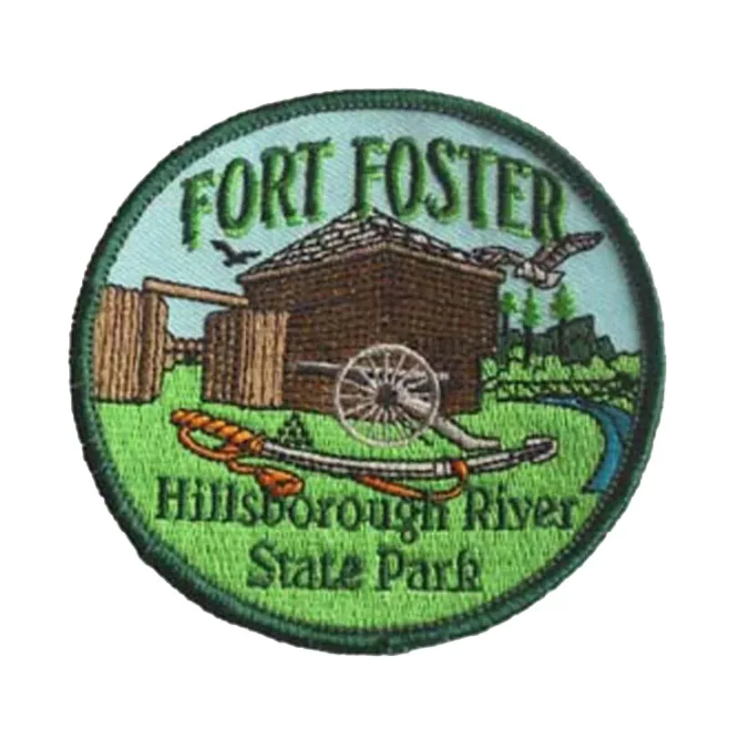 Hillsborough Riyer State Embroidery Patch Custom Patches for Clothes Hillsborough Parks & Recreation Department Patch