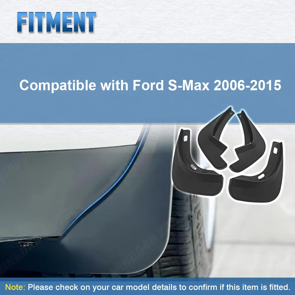 

4 шт. брызговики, брызговики для передних и задних колес автомобиля для Ford S-Max 2006 2007 2008 2009 2010 2011 2012 2013 2014 2015