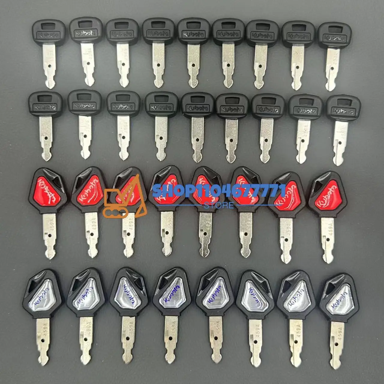 

20/10 pieces 459A For Kubota Excavation Keys U15 20 30 35 KX151 155 165 185 Ignition Start Key