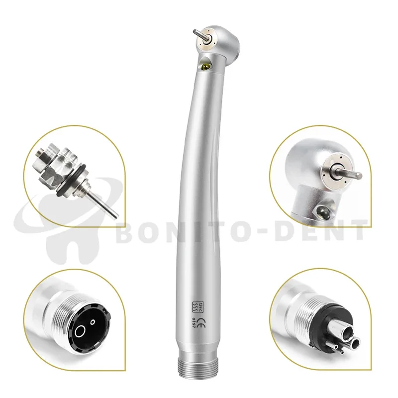 Generador electrónico Dental LED, kit de pieza de mano de alta y baja velocidad, turbina de aire de contraángulo recto, 2/4 orificios M4/B2, kit completo de herramientas